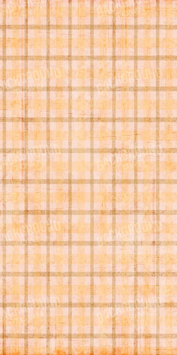 Mango Plaid 10X20 Ultracloth ( 120 X 240 Inch ) Backdrop