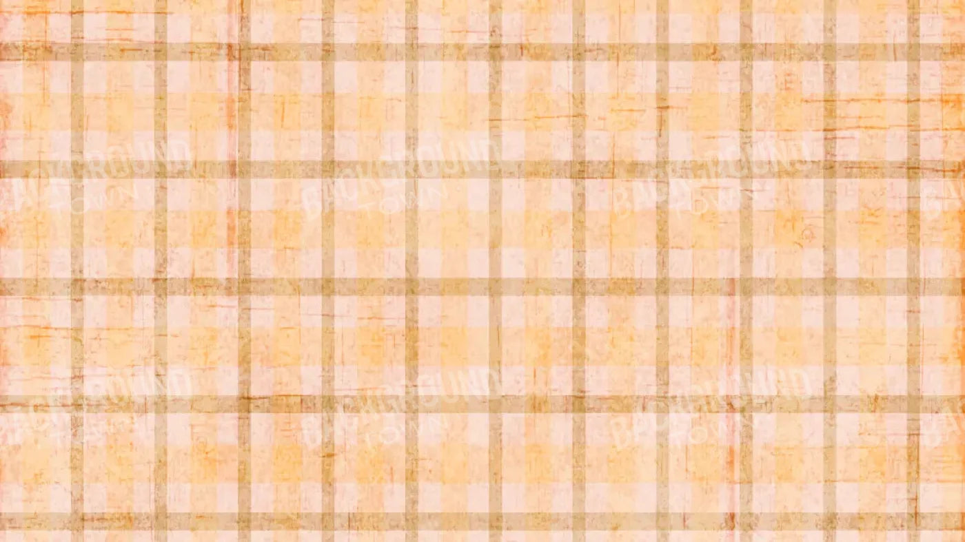 Mango Plaid 14X8 Ultracloth ( 168 X 96 Inch ) Backdrop