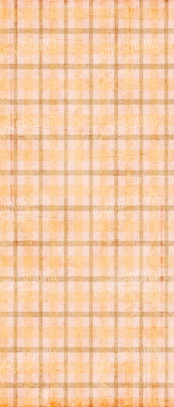 Mango Plaid 5X12 Ultracloth For Westcott X-Drop ( 60 X 144 Inch ) Backdrop