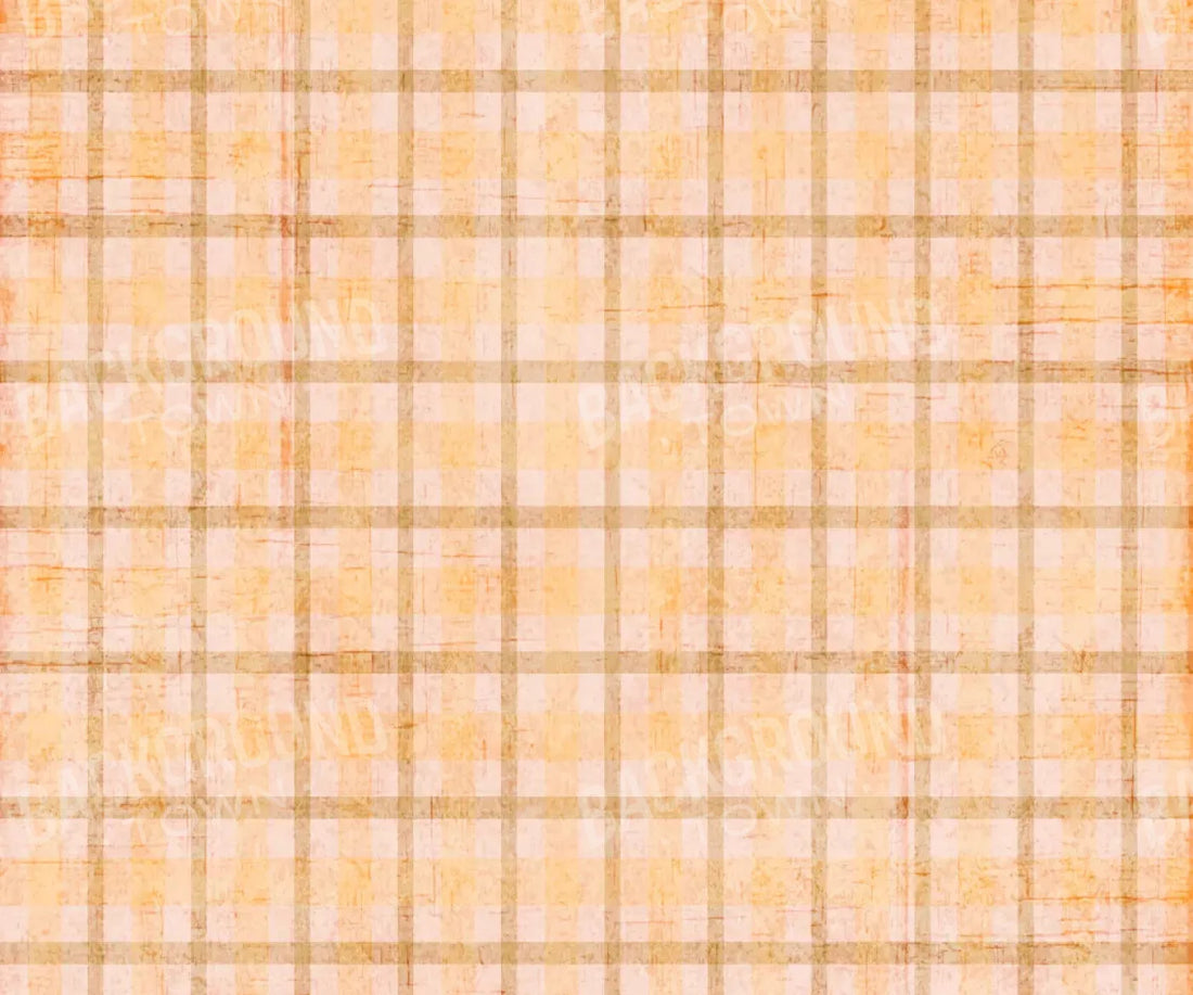 Mango Plaid 5X42 Fleece ( 60 X 50 Inch ) Backdrop