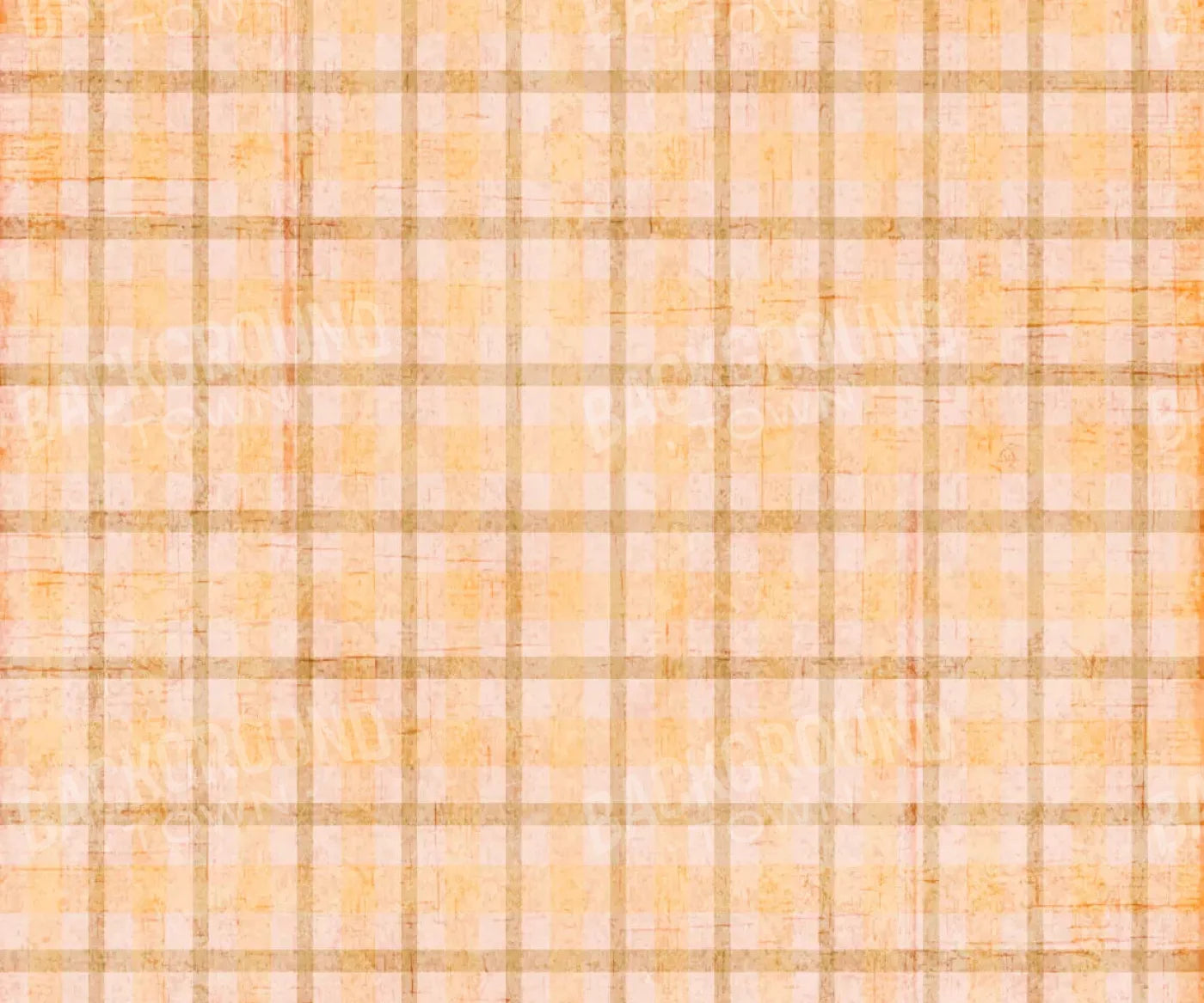 Mango Plaid 5X42 Fleece ( 60 X 50 Inch ) Backdrop
