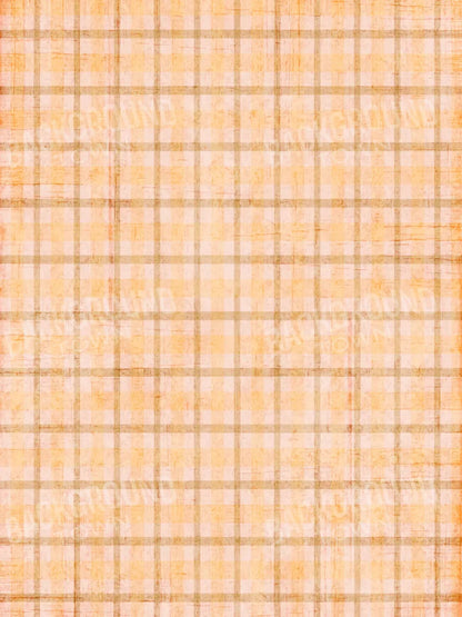 Mango Plaid 5X68 Fleece ( 60 X 80 Inch ) Backdrop