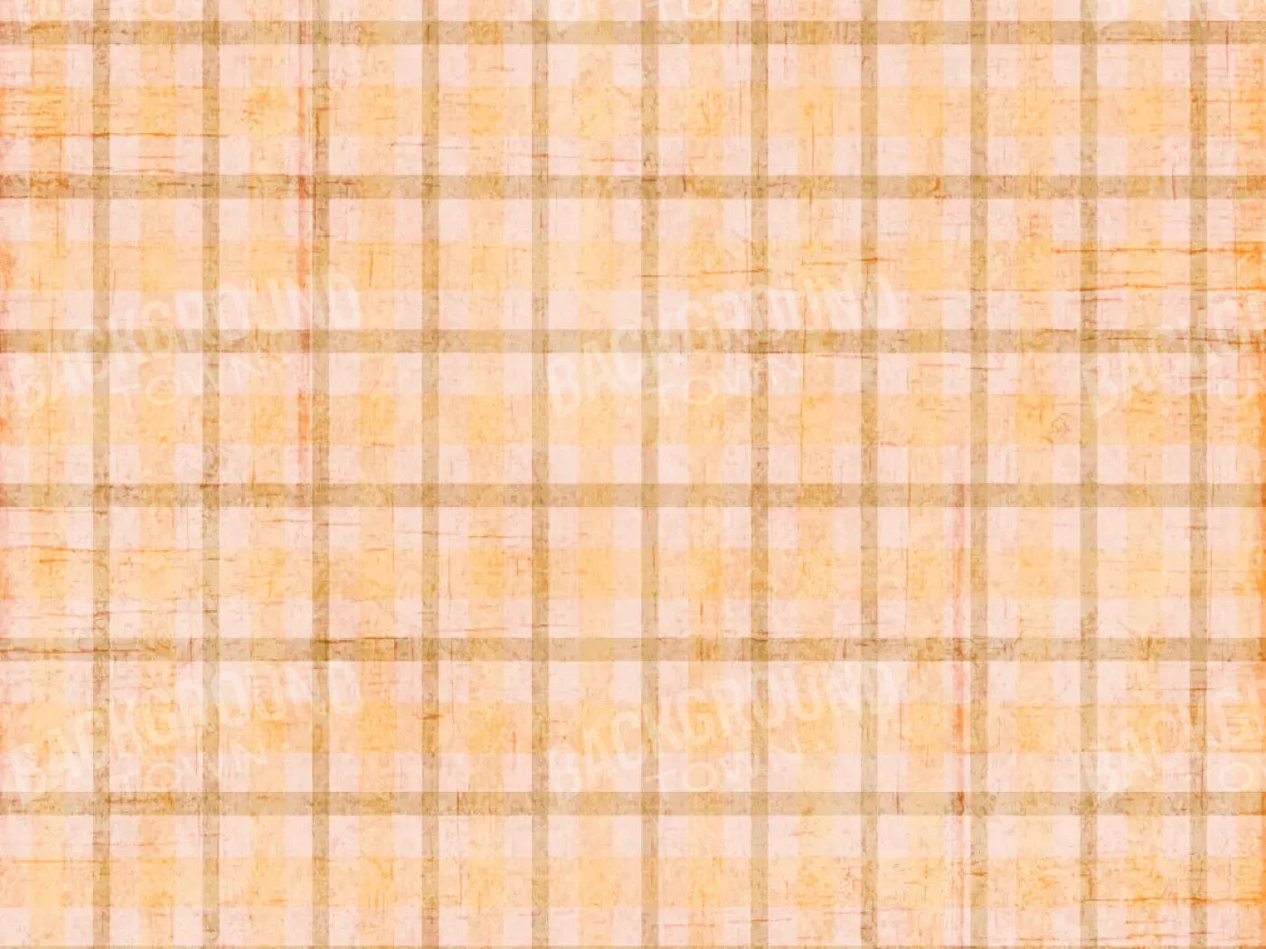 Mango Plaid 68X5 Fleece ( 80 X 60 Inch ) Backdrop