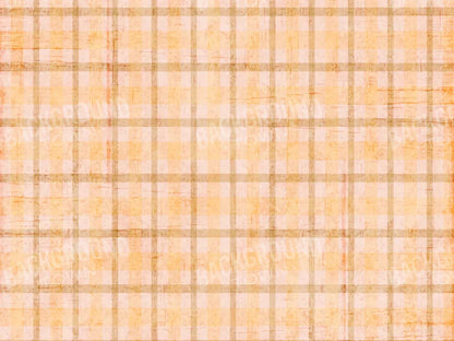 Mango Plaid 68X5 Fleece ( 80 X 60 Inch ) Backdrop