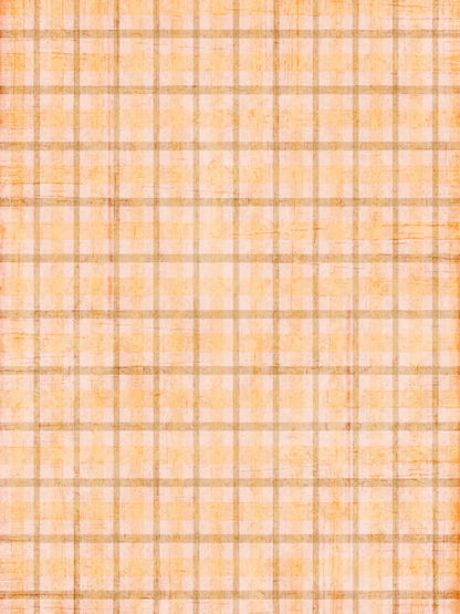 Mango Plaid 8X10 Fleece ( 96 X 120 Inch ) Backdrop