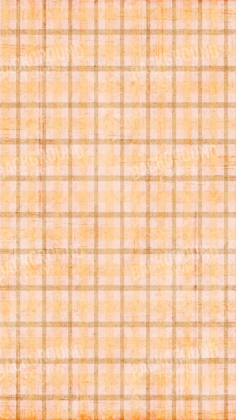 Mango Plaid 8X14 Ultracloth ( 96 X 168 Inch ) Backdrop