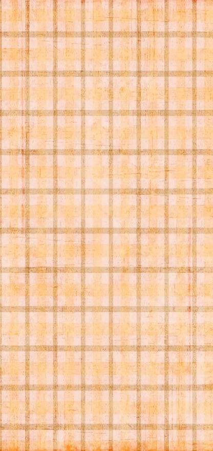 Mango Plaid 8X16 Ultracloth ( 96 X 192 Inch ) Backdrop
