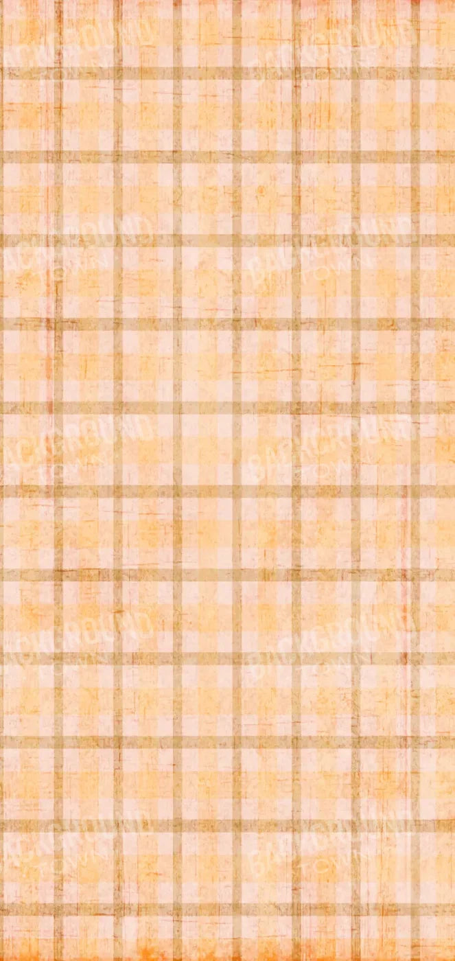 Mango Plaid 8X16 Ultracloth ( 96 X 192 Inch ) Backdrop