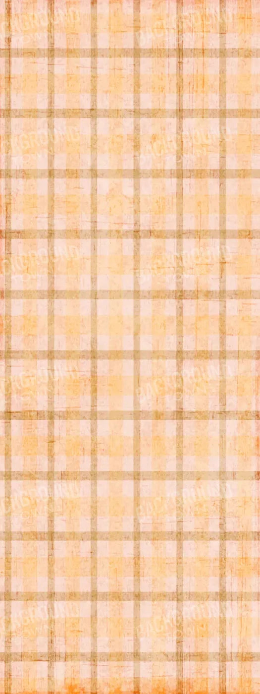 Mango Plaid 8X20 Ultracloth ( 96 X 240 Inch ) Backdrop