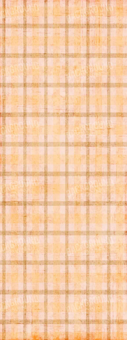 Mango Plaid 8X20 Ultracloth ( 96 X 240 Inch ) Backdrop