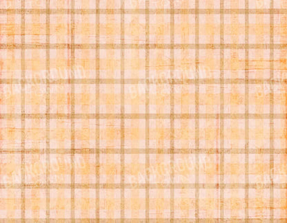 Mango Plaid 8X6 Fleece ( 96 X 72 Inch ) Backdrop