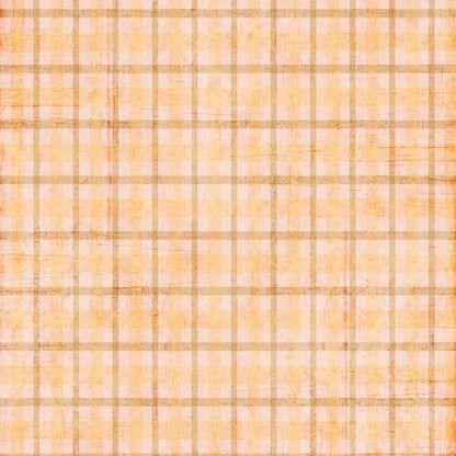 Mango Plaid 8X8 Fleece ( 96 X Inch ) Backdrop