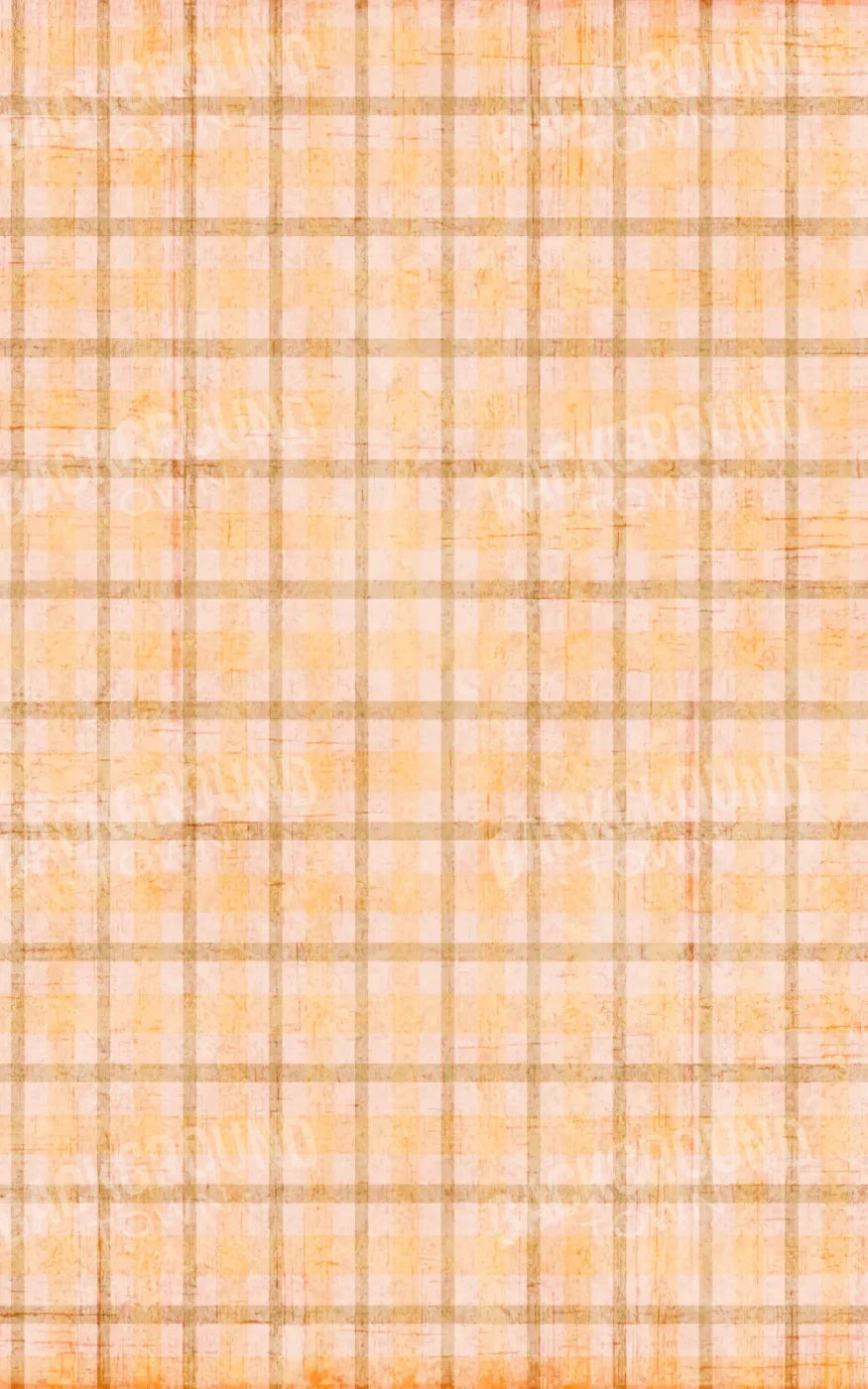 Mango Plaid 9X14 Ultracloth ( 108 X 168 Inch ) Backdrop
