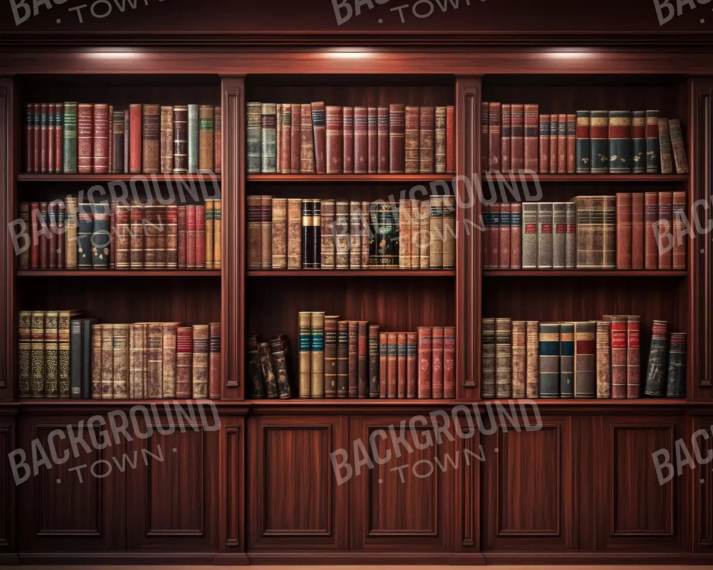 Mansion Bookcase 10’X8’ Ultracloth (120 X 96 Inch) Backdrop