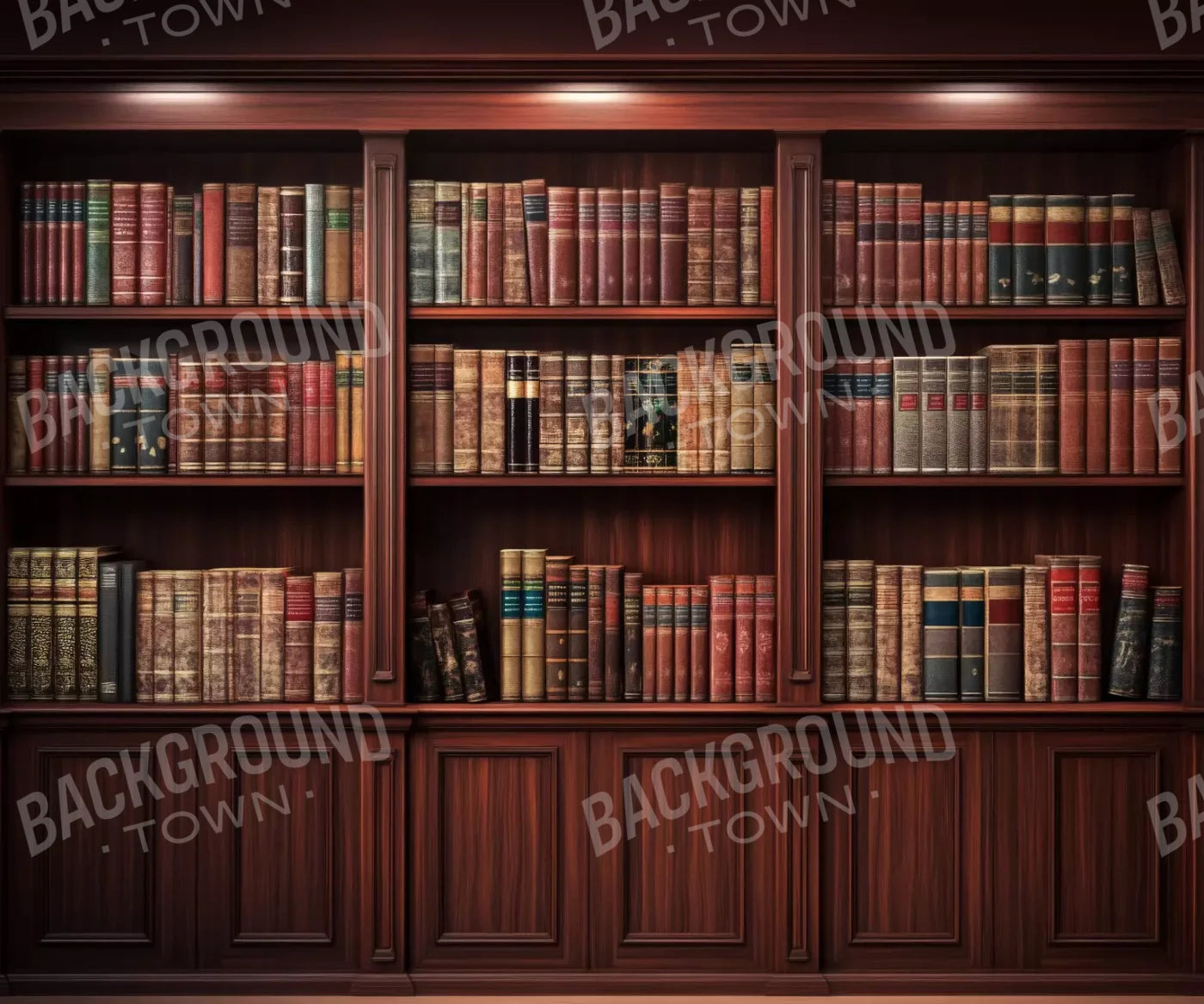 Mansion Bookcase 12’X10’ Ultracloth (144 X 120 Inch) Backdrop