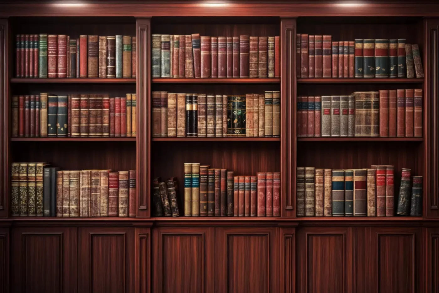 Mansion Bookcase 12’X8’ Ultracloth (144 X 96 Inch) Backdrop