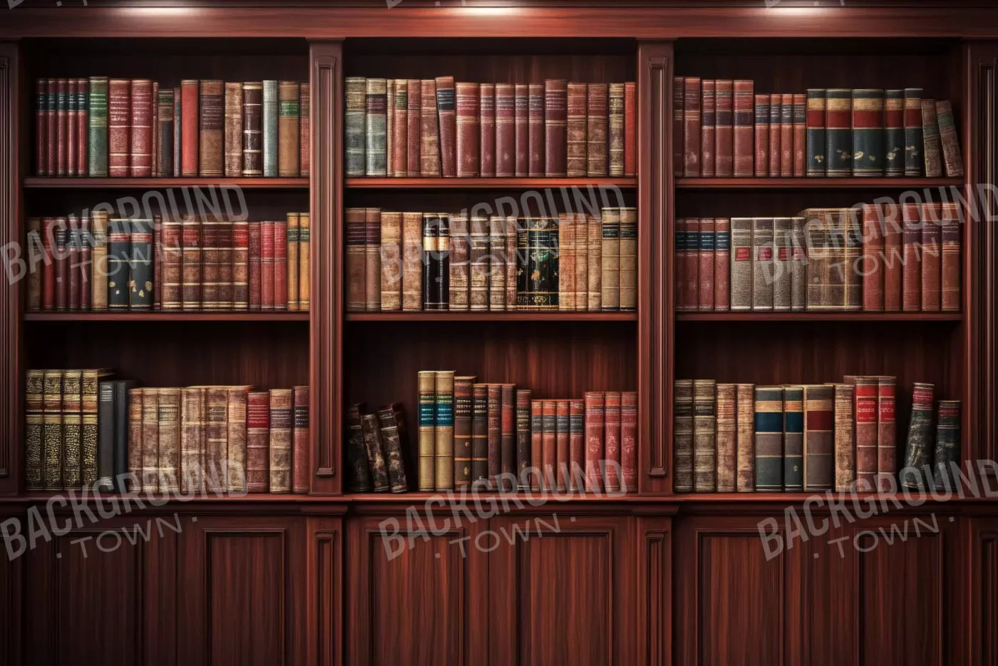 Mansion Bookcase 12’X8’ Ultracloth (144 X 96 Inch) Backdrop