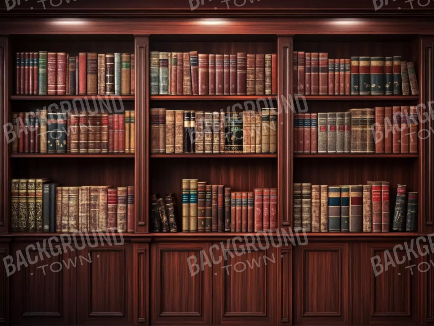 Mansion Bookcase 8’X6’ Ultracloth (96 X 72 Inch) Backdrop