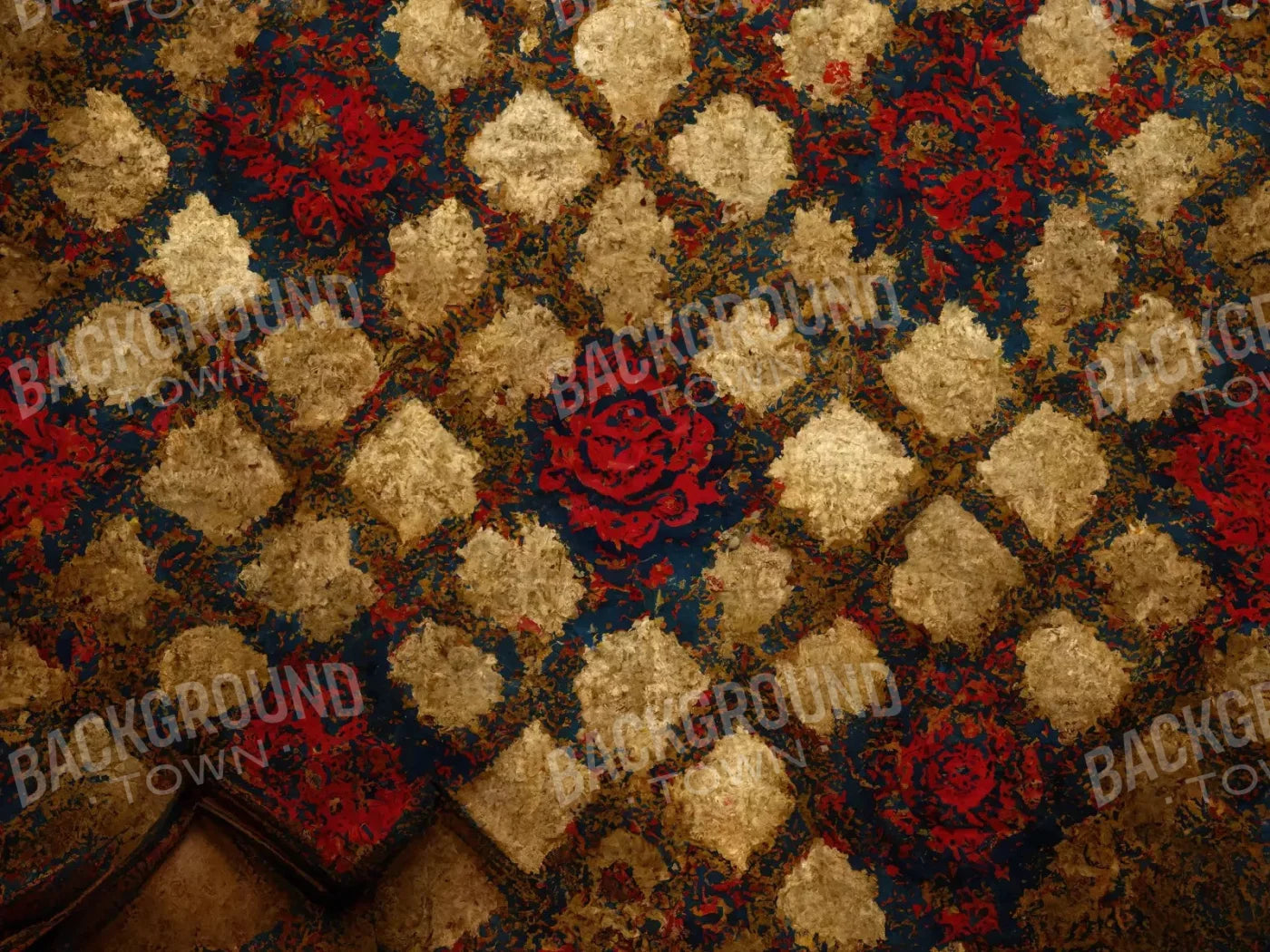 Mansion Corridor 68X5 Fleece ( 80 X 60 Inch ) Backdrop