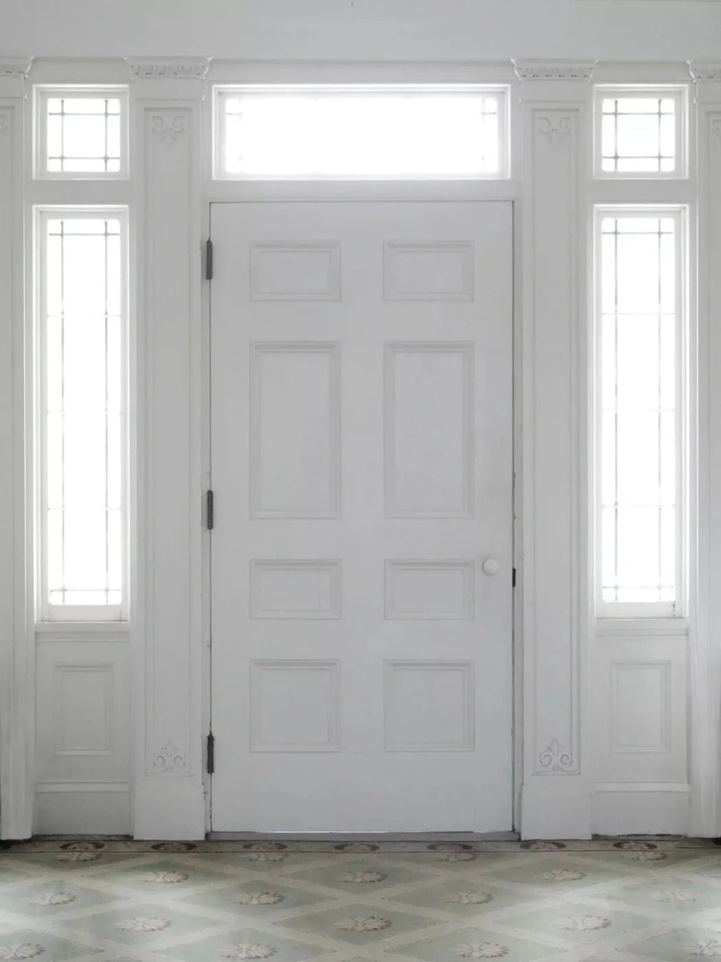 Mansion Door 5X68 Fleece ( 60 X 80 Inch ) Backdrop