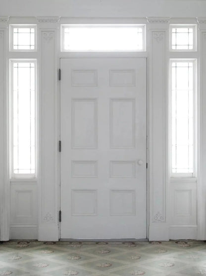 Mansion Door 8X10 Fleece ( 96 X 120 Inch ) Backdrop