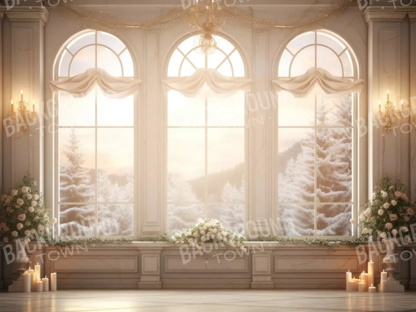 Mansionwindows 6’8X5’ Fleece (80 X 60 Inch) Backdrop