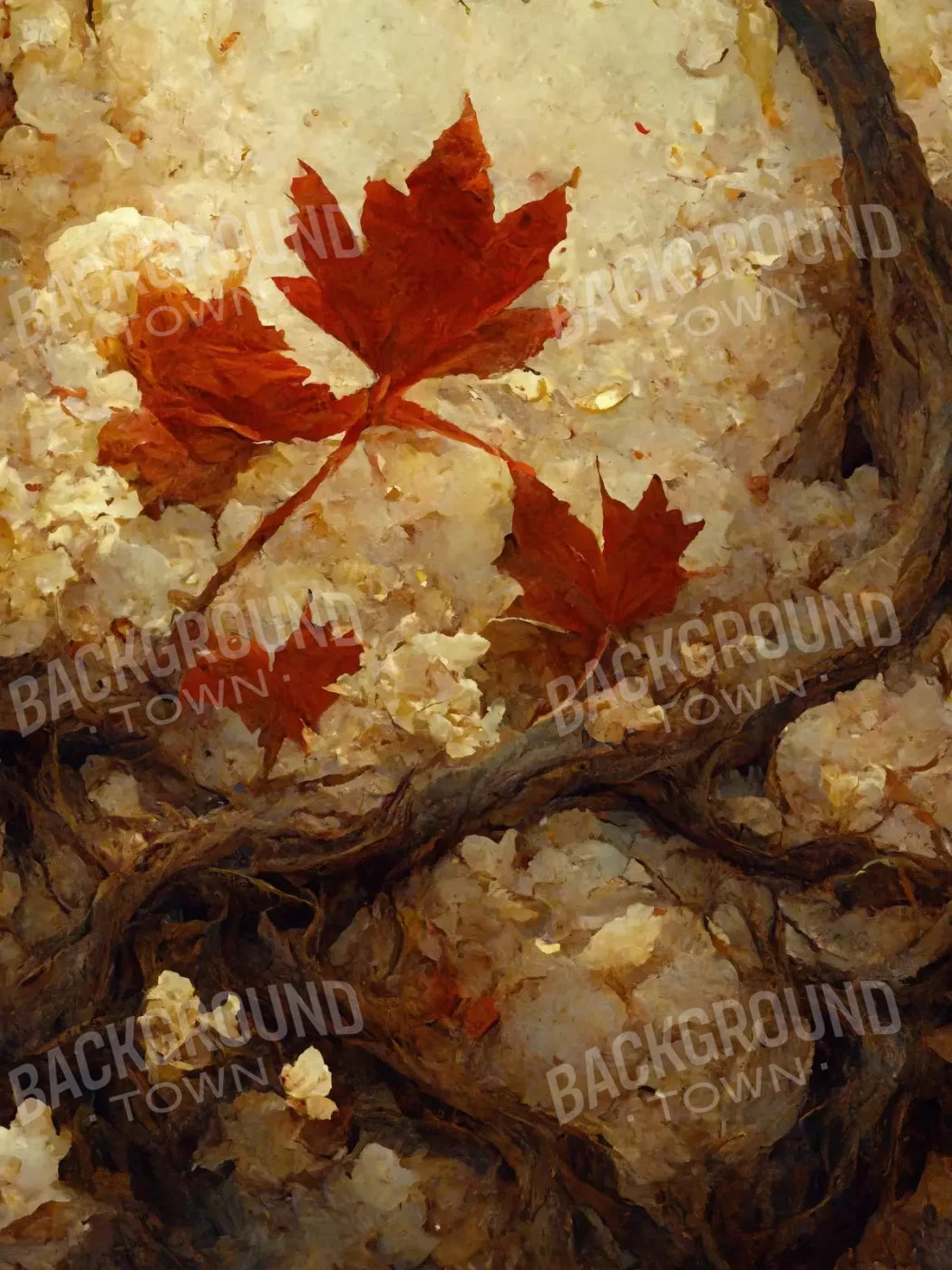 Maple Branches 6’X8’ Fleece (72 X 96 Inch) Backdrop