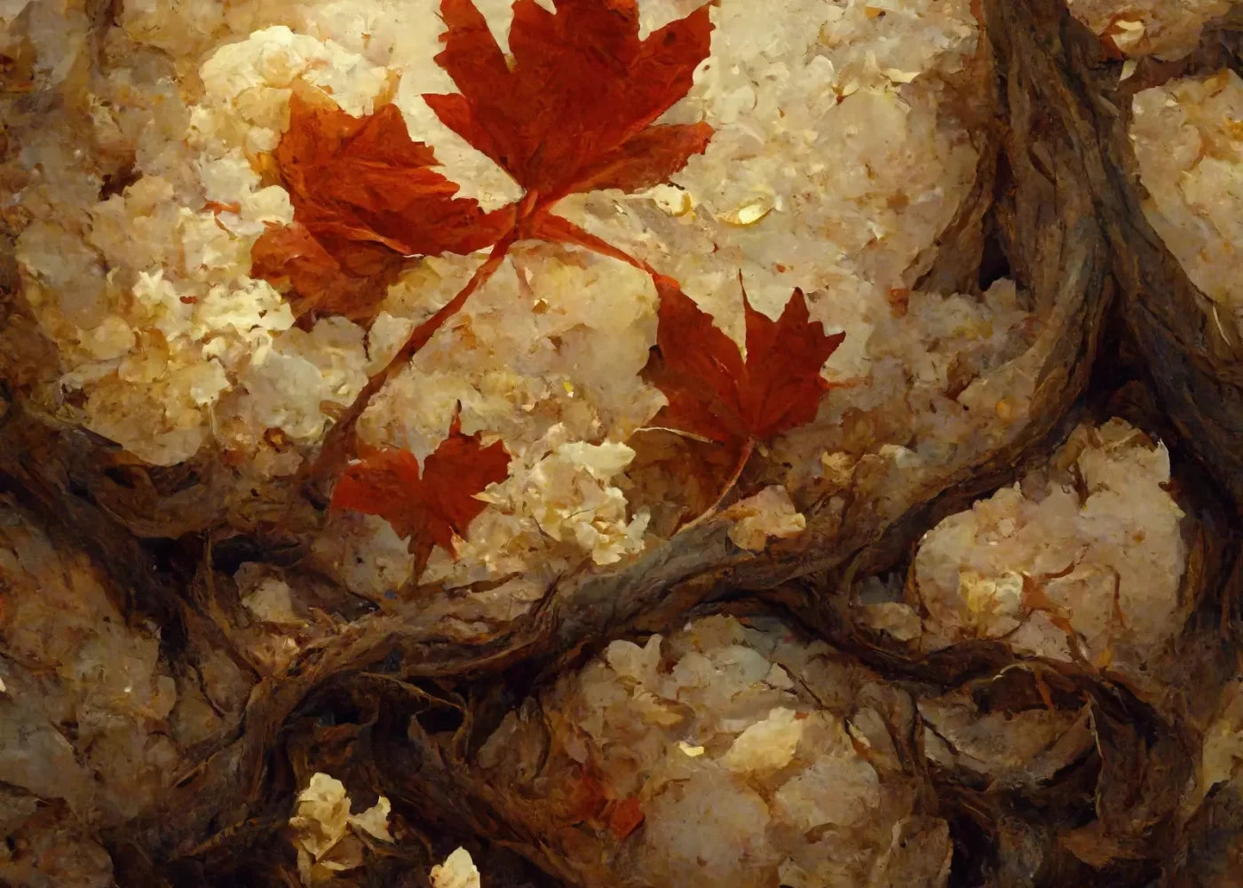 Maple Branches 7’X5’ Ultracloth (84 X 60 Inch) Backdrop