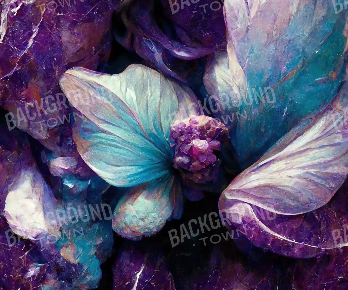 Marble Gems 5X42 Fleece ( 60 X 50 Inch ) Backdrop