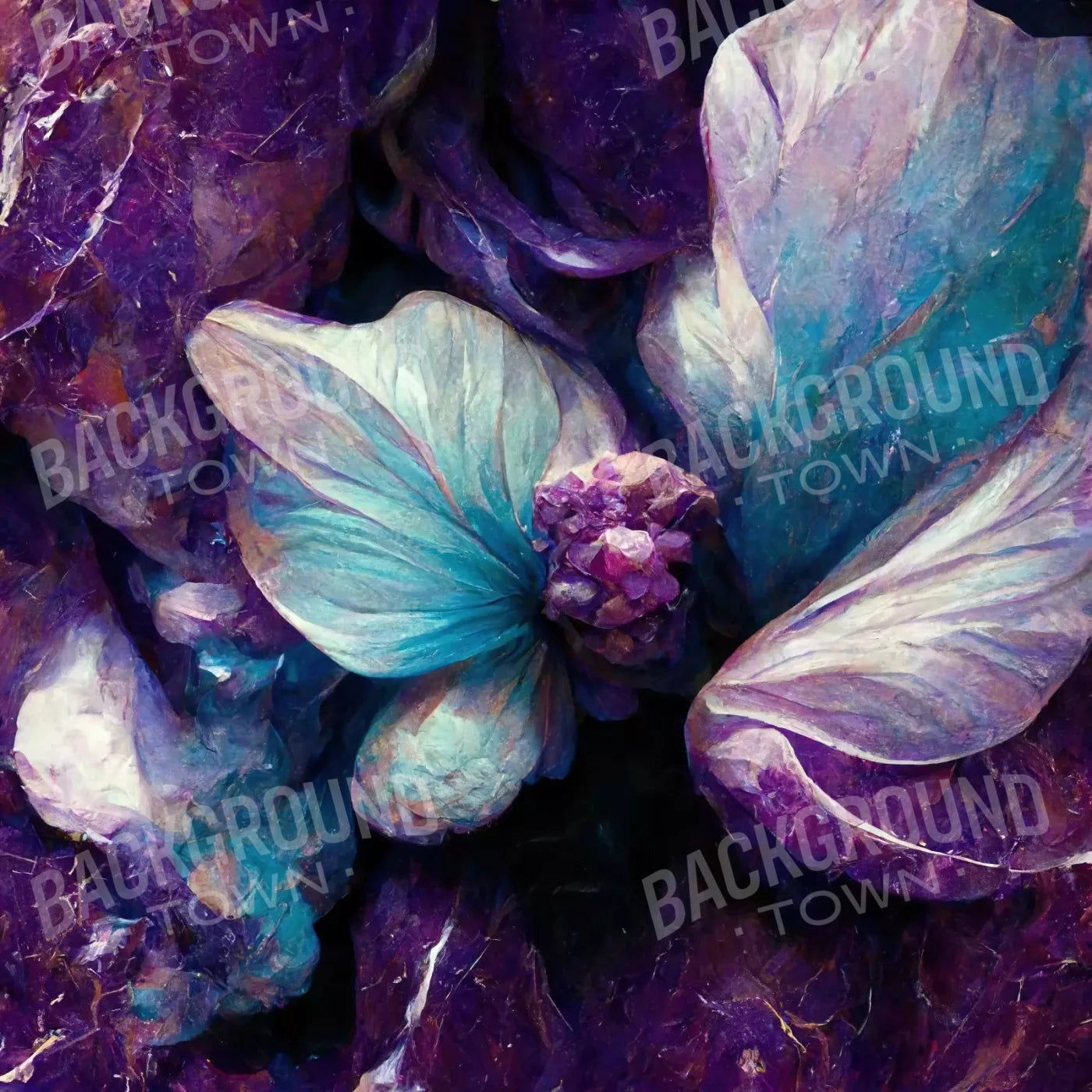 Marble Gems 8X8 Fleece ( 96 X Inch ) Backdrop