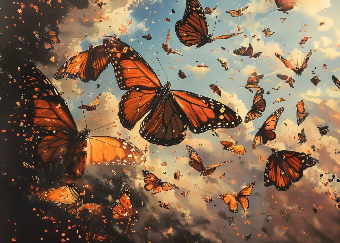 Mariposas 7’X5’ Ultracloth (84 X 60 Inch) Backdrop