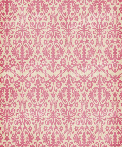 Pink Damask Backdrop for Photography