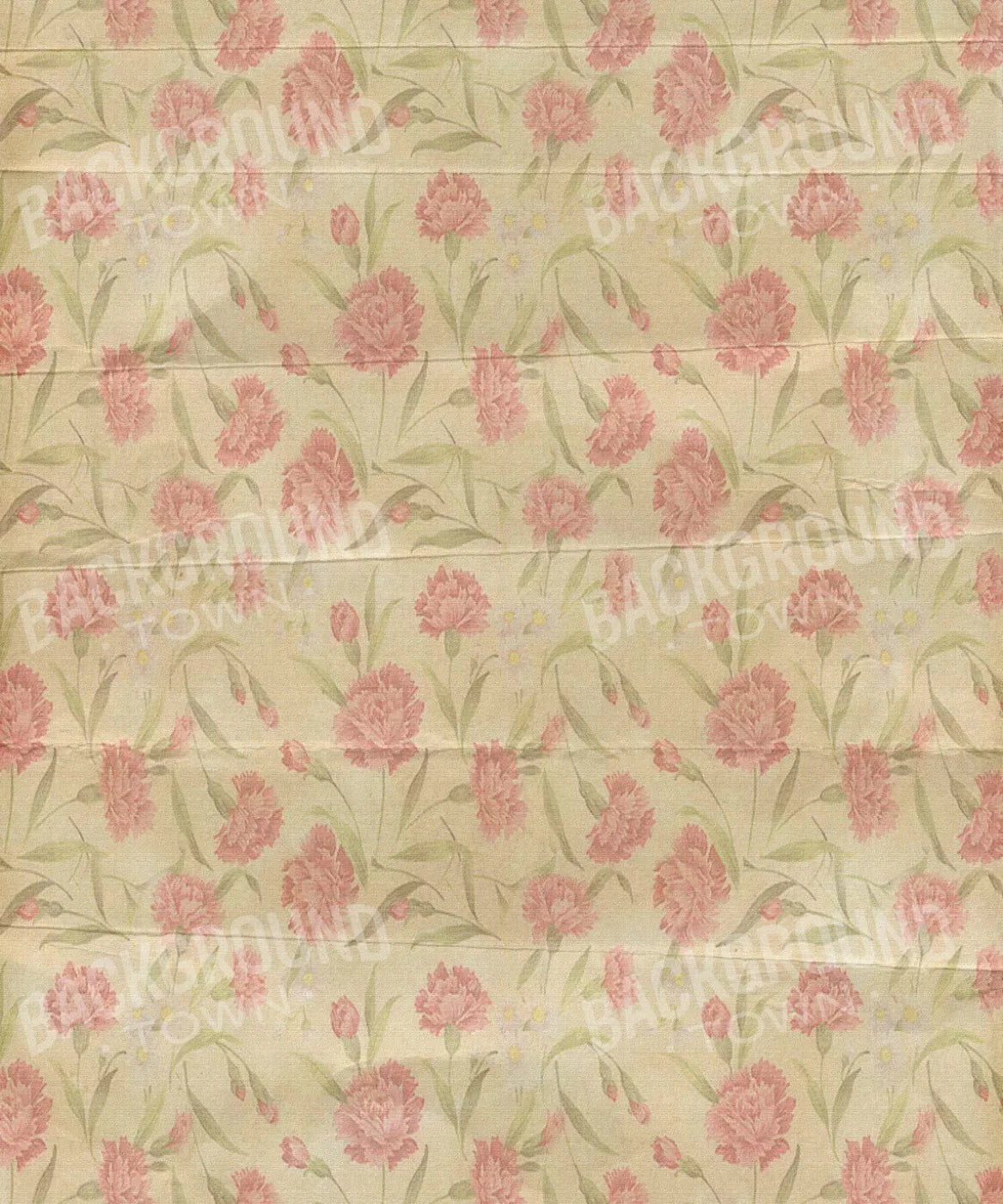 Beige Floral Backdrop for Photography
