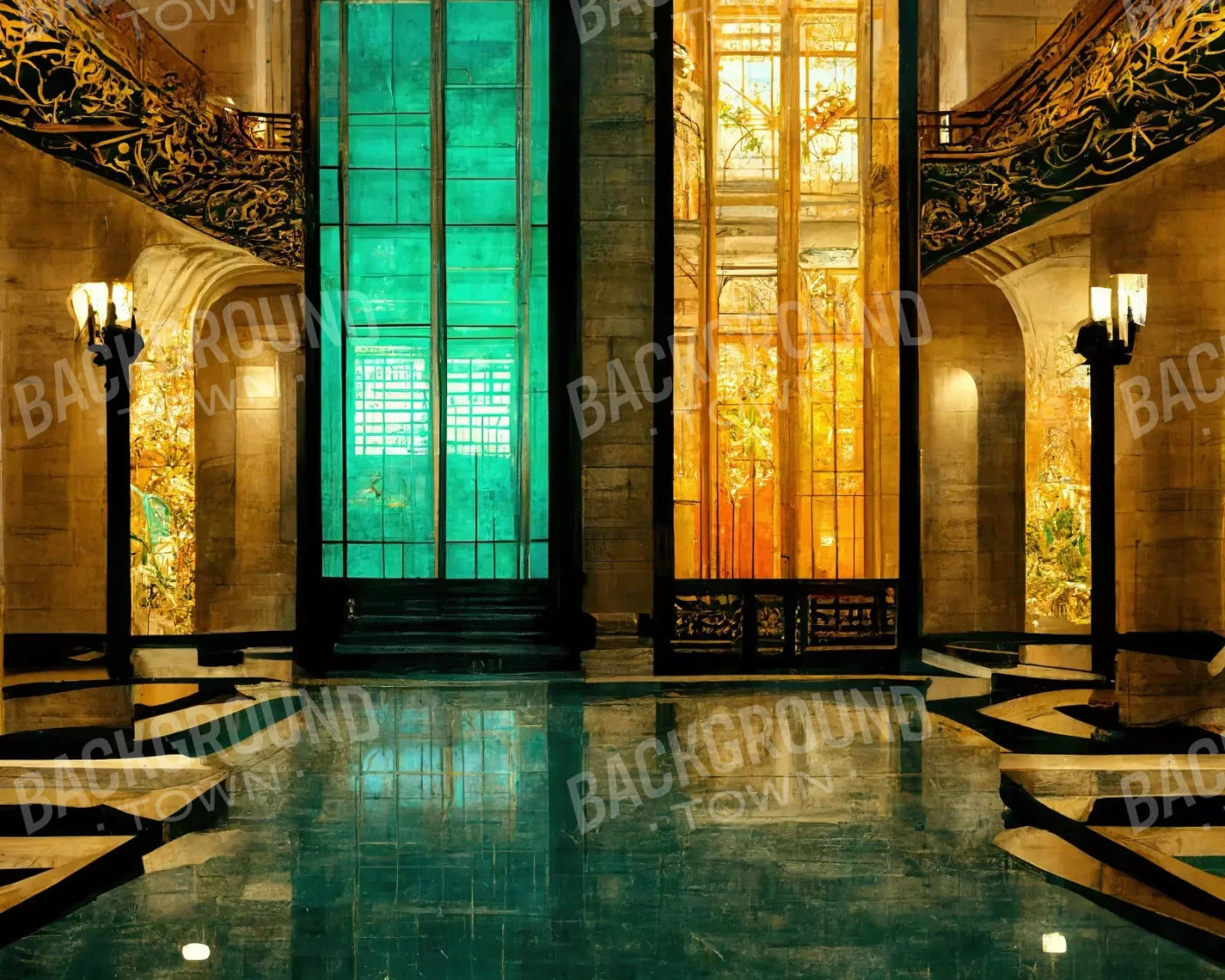 Meeting Hall 10’X8’ Fleece (120 X 96 Inch) Backdrop