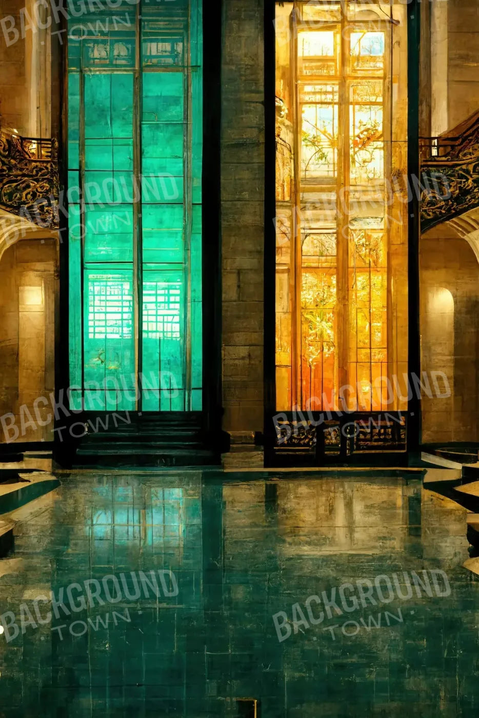 Meeting Hall 8’X12’ Ultracloth (96 X 144 Inch) Backdrop