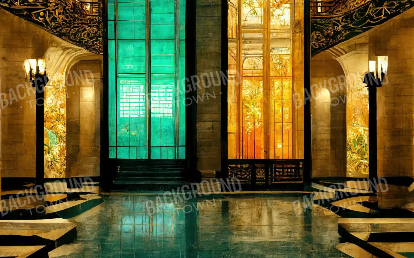 Meeting Hall 8’X5’ Ultracloth (96 X 60 Inch) Backdrop