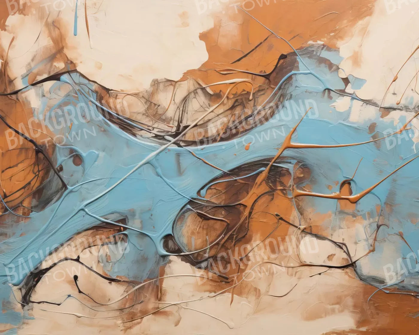 Melted Ice Cream 10’X8’ Fleece (120 X 96 Inch) Backdrop