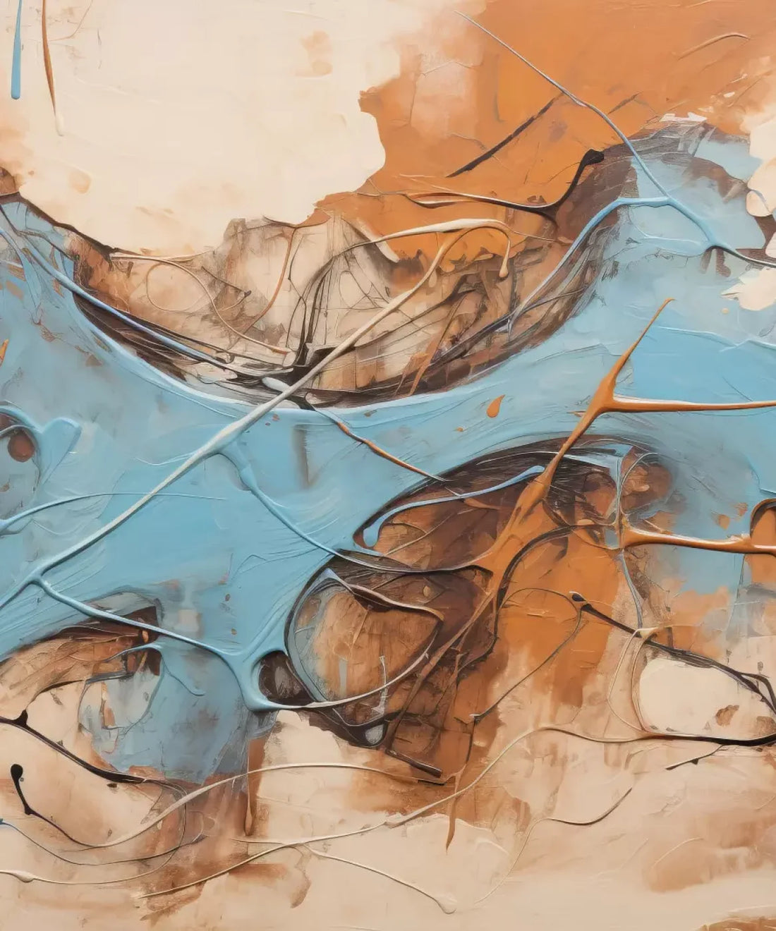 Abstract, Brown, Blue  Backdrop for Photography