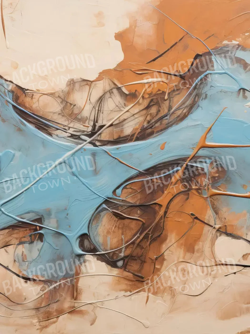 Melted Ice Cream 5’X6’8 Fleece (60 X 80 Inch) Backdrop