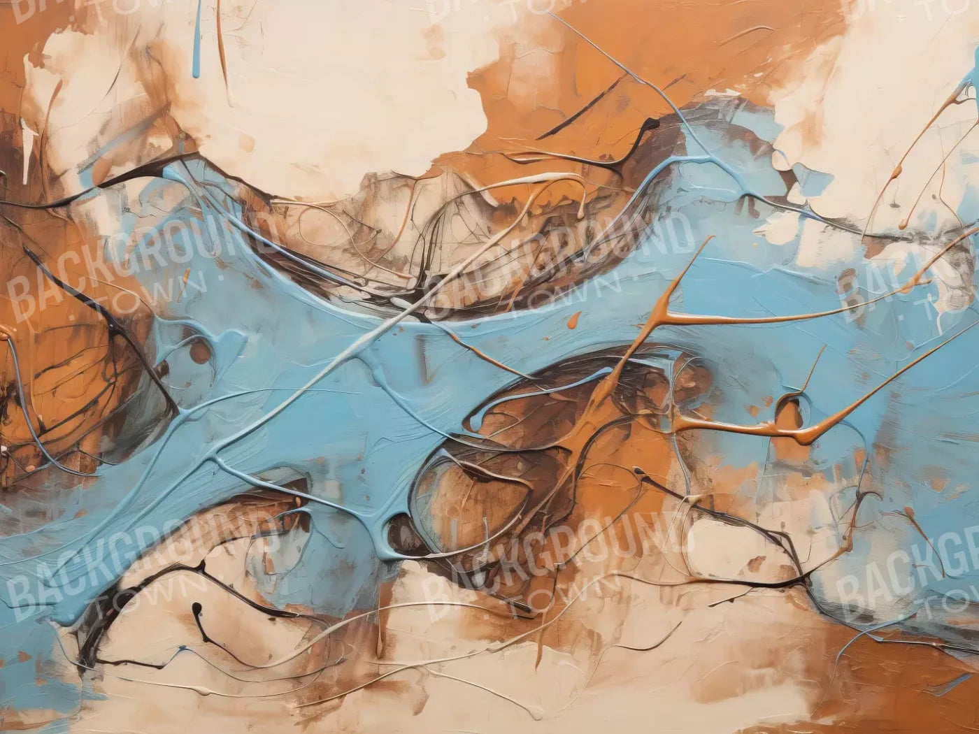 Melted Ice Cream 6’8X5’ Fleece (80 X 60 Inch) Backdrop