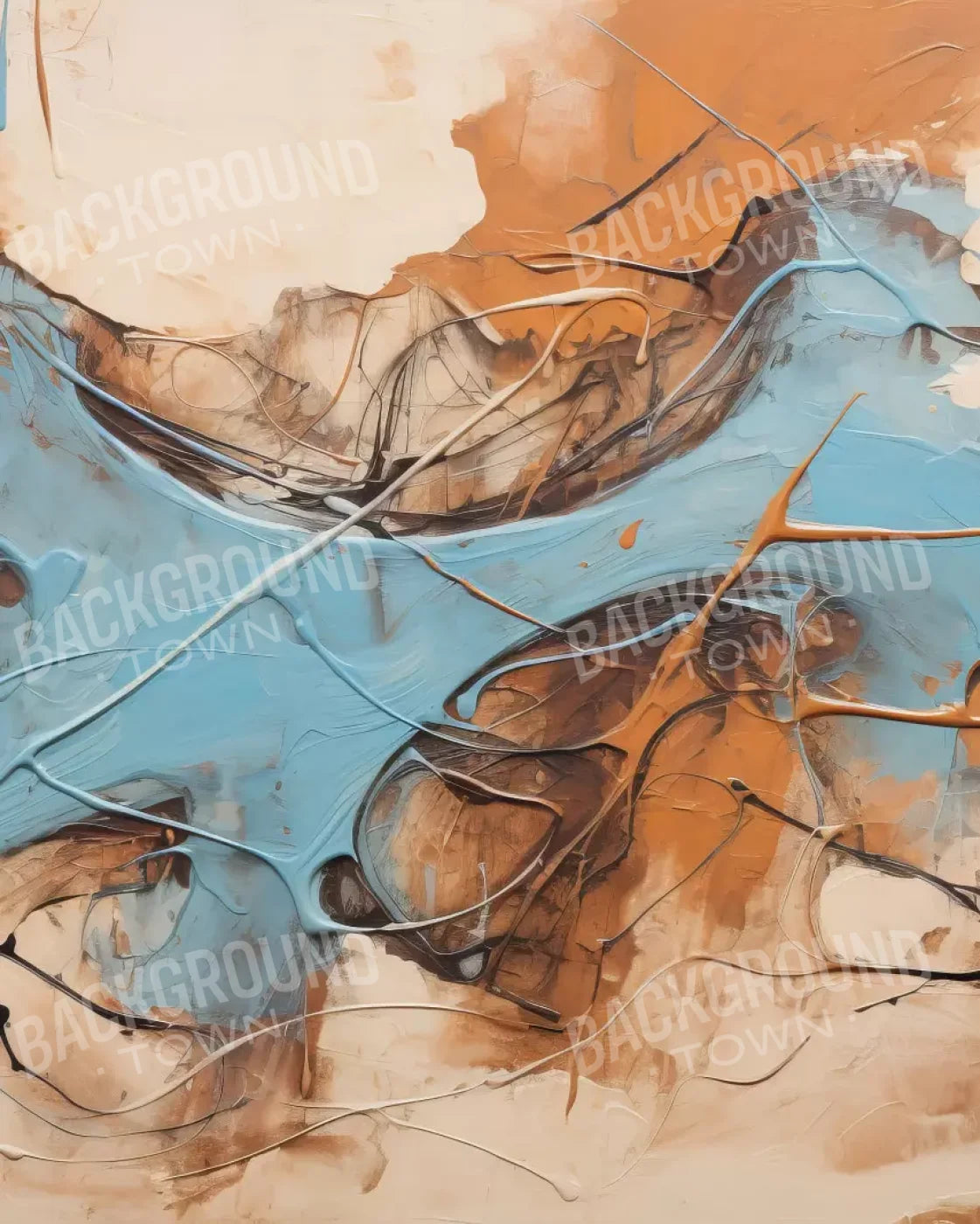 Melted Ice Cream 8’X10’ Fleece (96 X 120 Inch) Backdrop