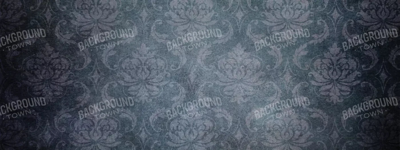 Midnight Damask 20X8 Ultracloth ( 240 X 96 Inch ) Backdrop