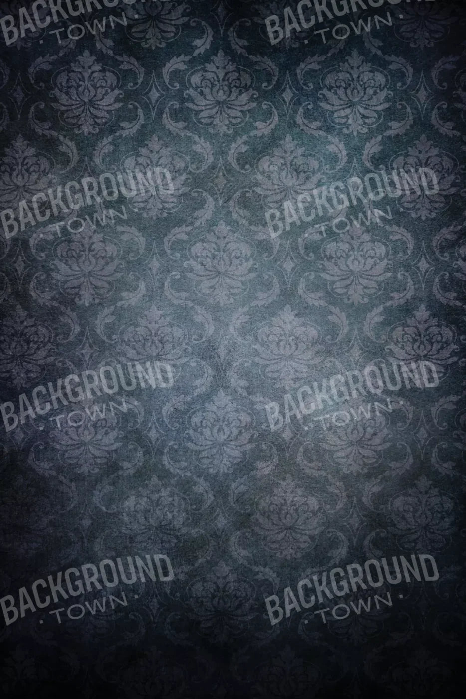 Midnight Damask 5X8 Ultracloth ( 60 X 96 Inch ) Backdrop