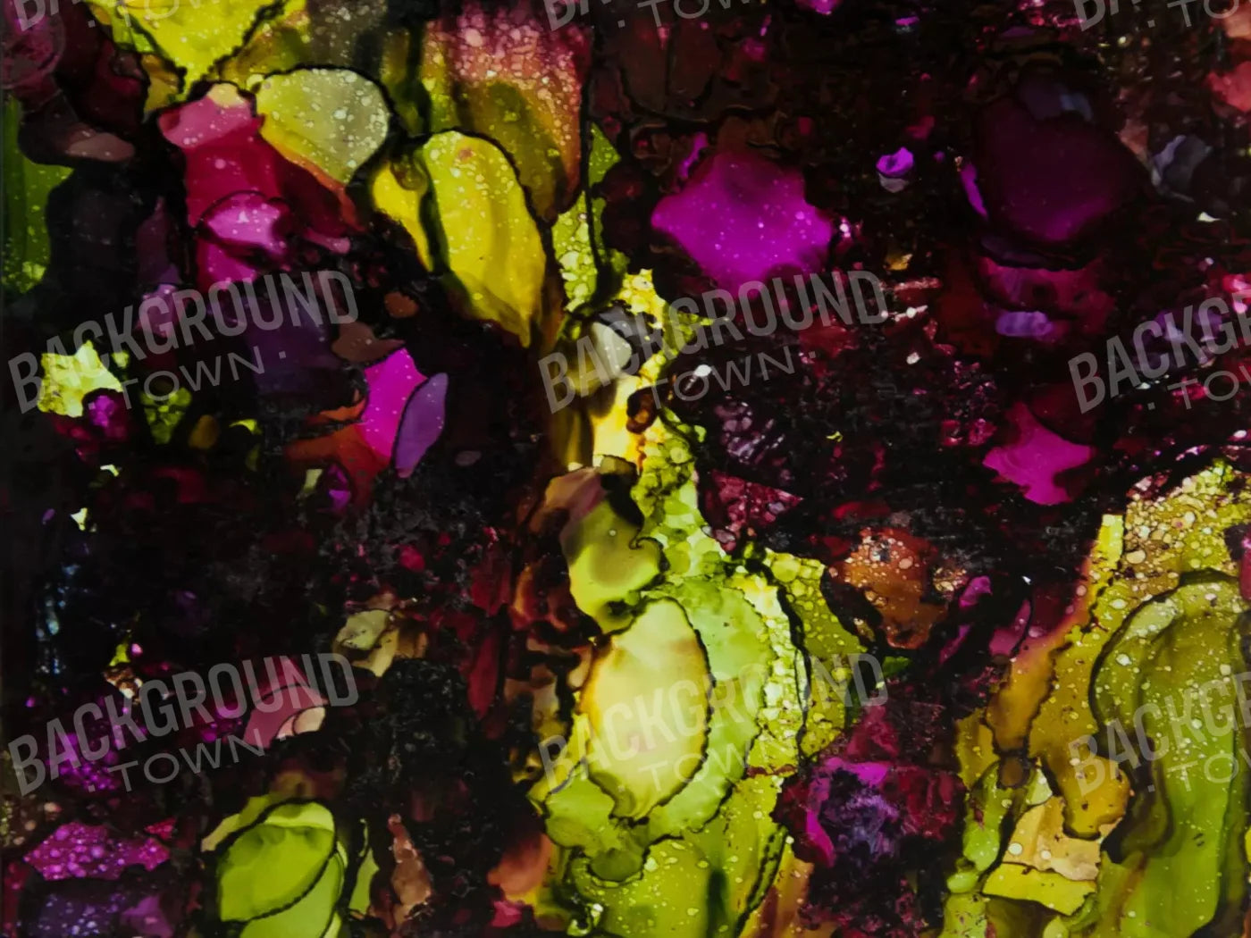 Midnight In Garden 7X5 Ultracloth ( 84 X 60 Inch ) Backdrop