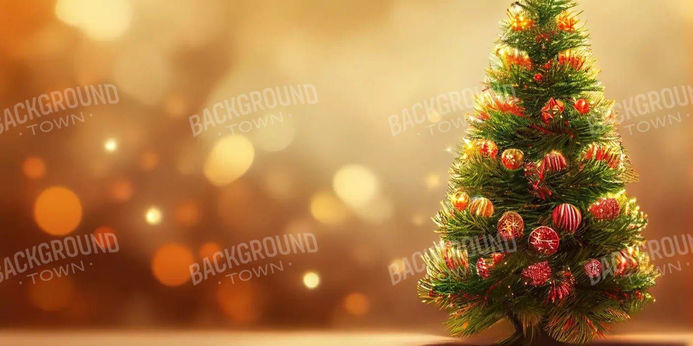 Mini Christmas Tree I 16’X8’ Ultracloth (192 X 96 Inch) Backdrop