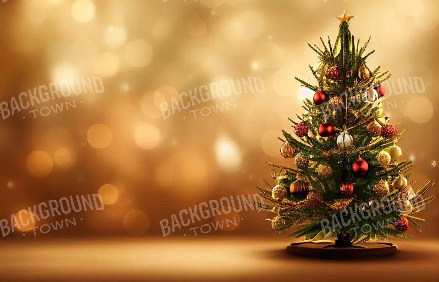 Mini Christmas Tree Ii 14’X9’ Ultracloth (168 X 108 Inch) Backdrop
