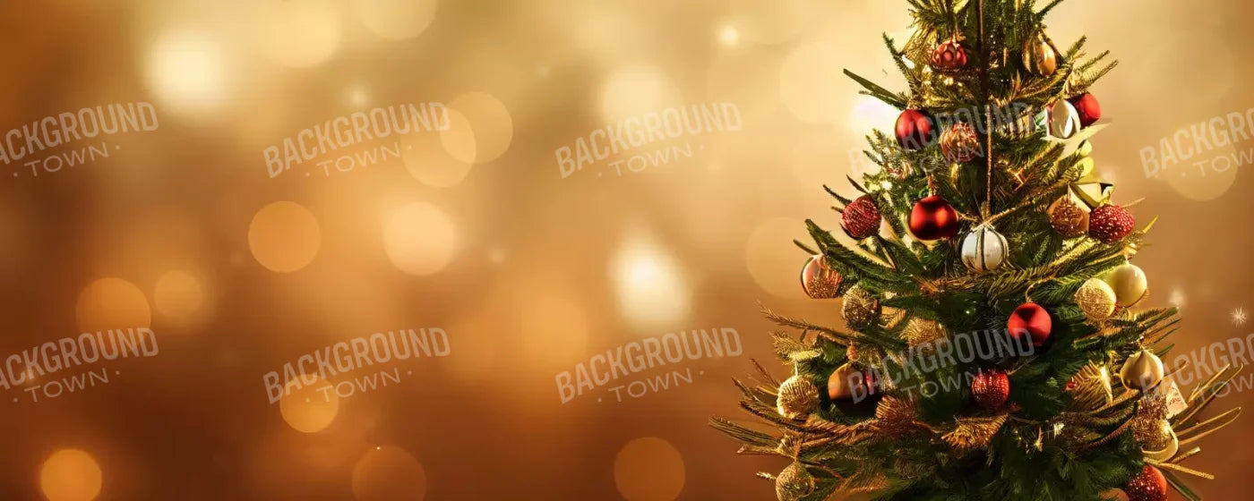 Mini Christmas Tree Ii 20’X8’ Ultracloth (240 X 96 Inch) Backdrop