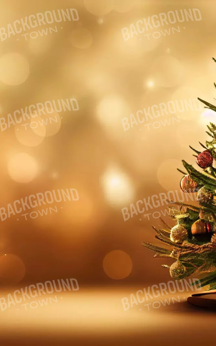 Mini Christmas Tree Ii 5’X8’ Ultracloth (60 X 96 Inch) Backdrop