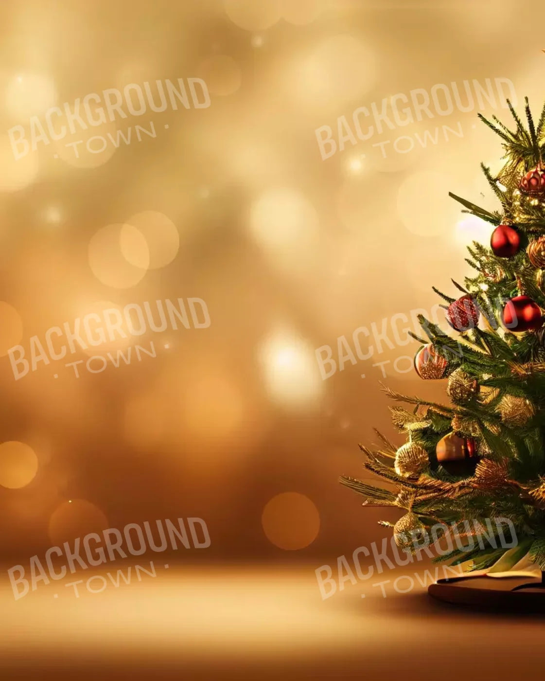 Mini Christmas Tree Ii 8’X10’ Fleece (96 X 120 Inch) Backdrop