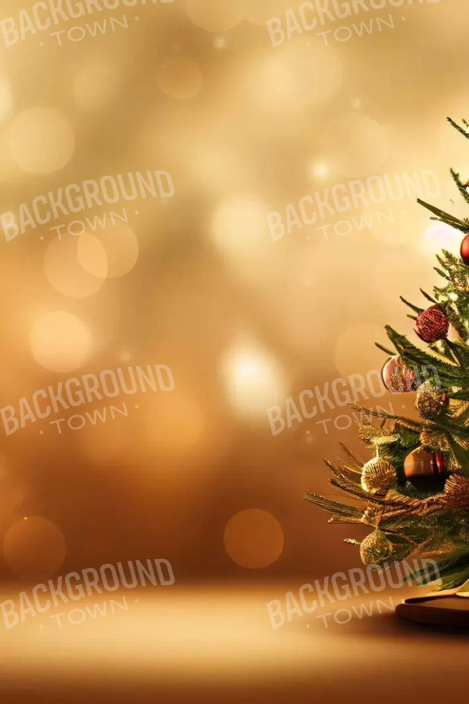 Mini Christmas Tree Ii 8’X12’ Ultracloth (96 X 144 Inch) Backdrop